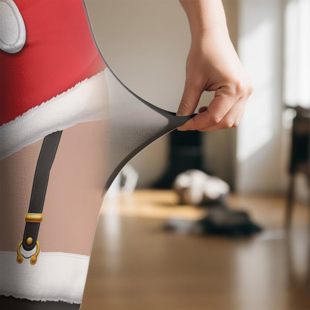 Funny Naughty Mouse - Personalized Mouse Women Pantyhose Tights