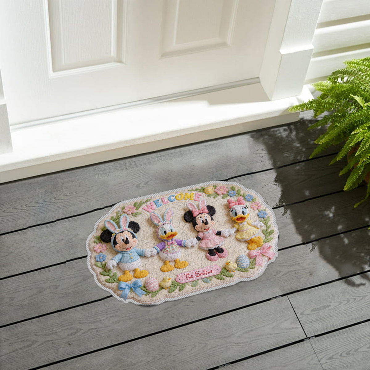 Easter Magic Friends - Personalized Mouse Non-Slip Tufted Rug
