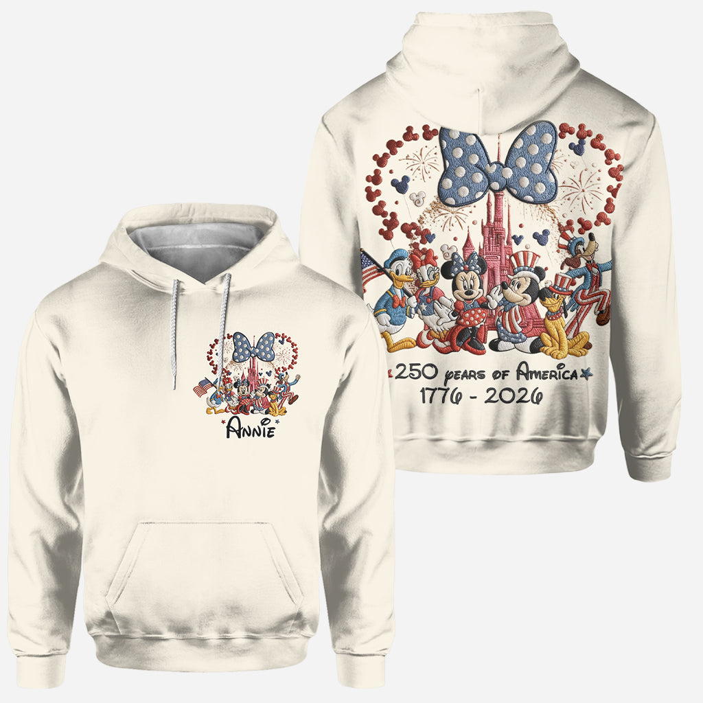 250 Years Of America - Personalized Mouse Hoodie and Leggings