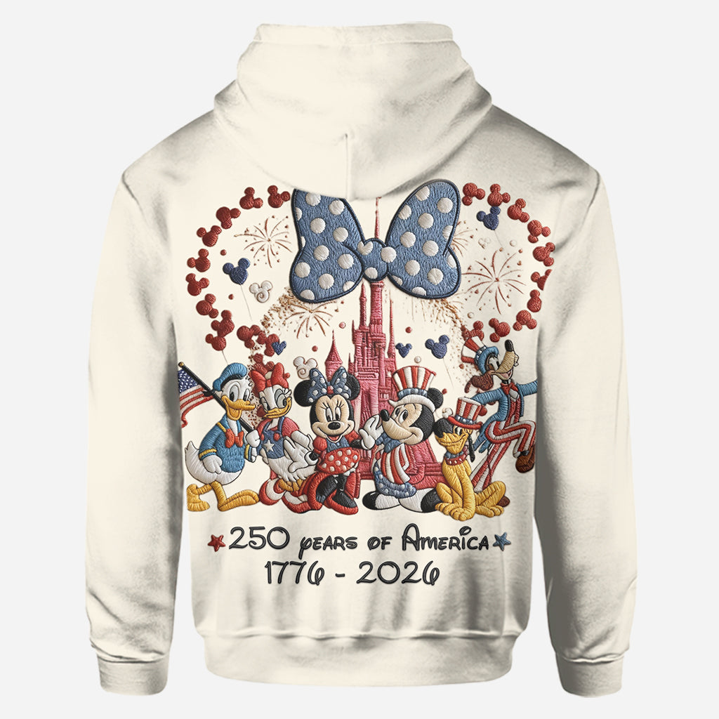 250 Years Of America - Personalized Mouse Hoodie and Leggings