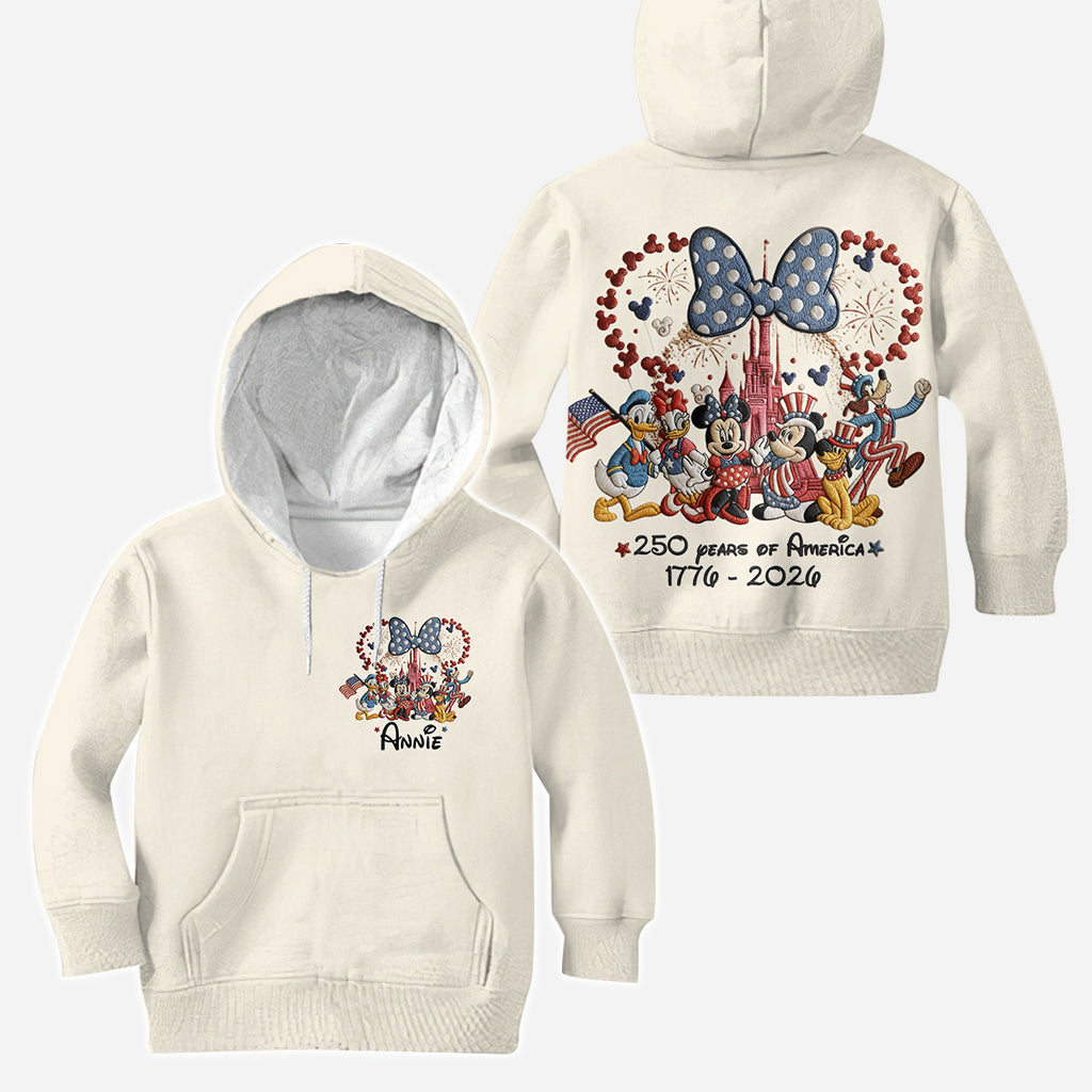 250 Years Of America - Personalized Mouse Hoodie and Leggings