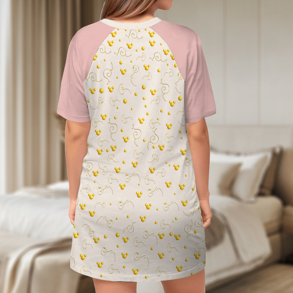 Magic Mom - Personalized Mouse Sleep T-shirt Dress