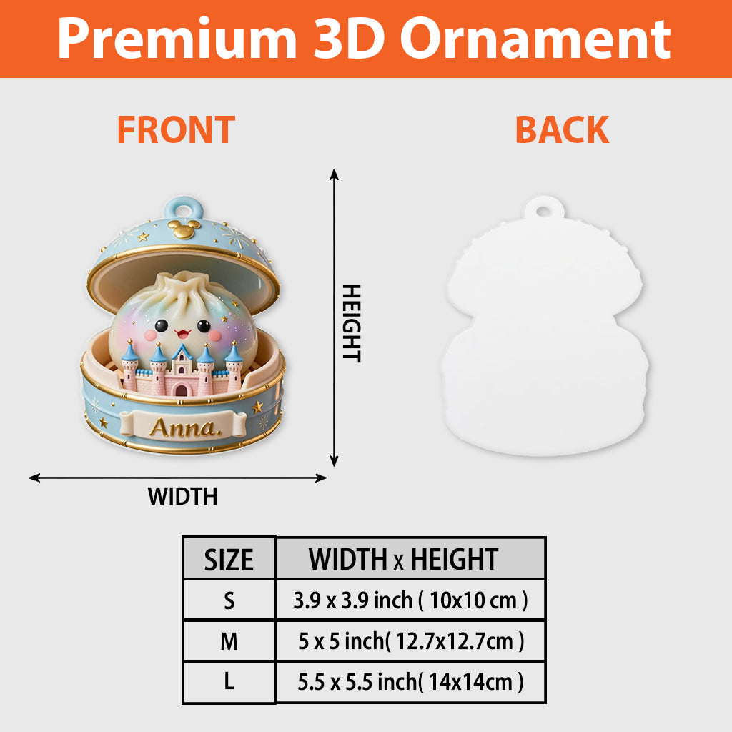 Magical Dumpling - Personalized Dream Trip Premium 3D Ornament