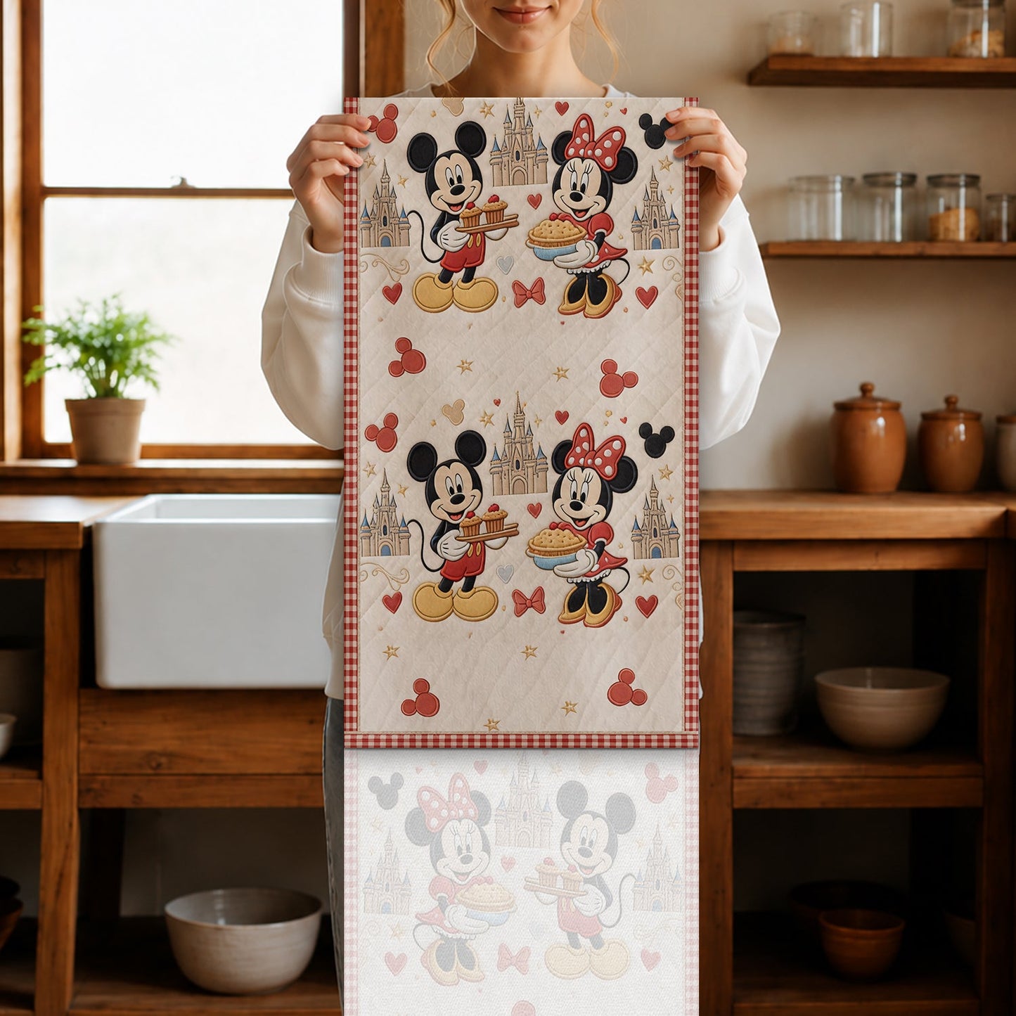 Happily Ever After - Personalized Mouse Custom Shape Microwave Oven Cover