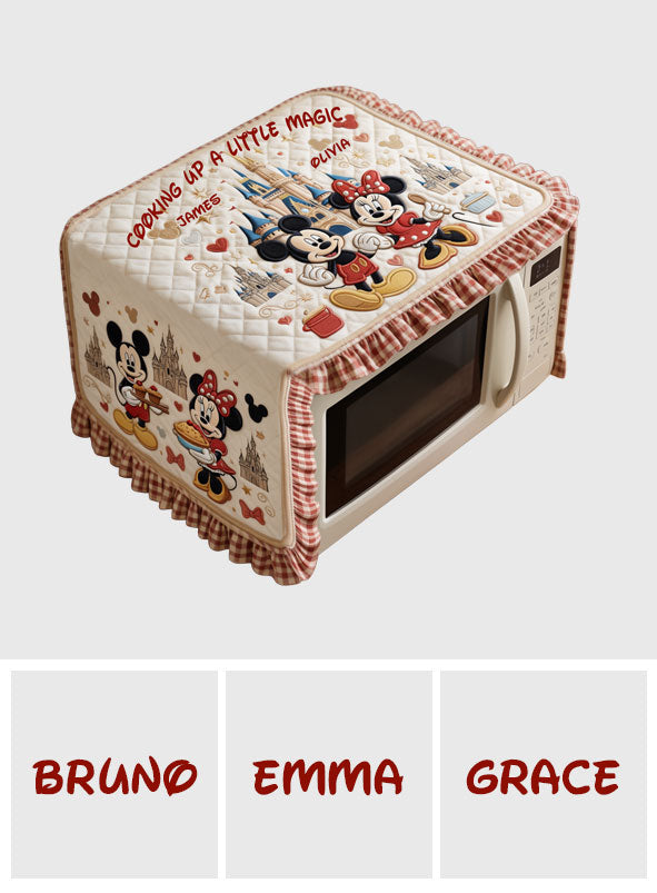 Happily Ever After - Personalized Mouse Custom Shape Microwave Oven Cover