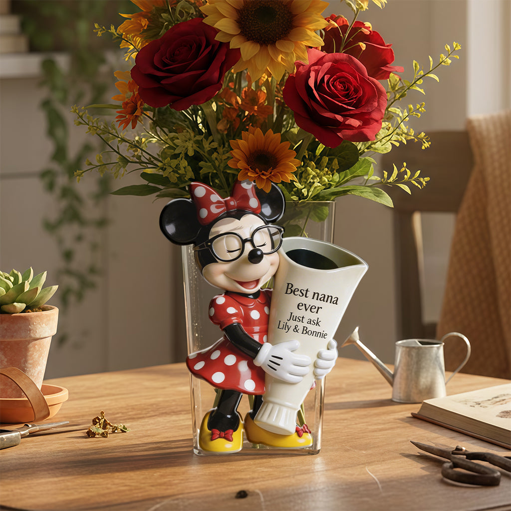 Best Mama Nana Ever - Personalized Mouse Acrylic Pot