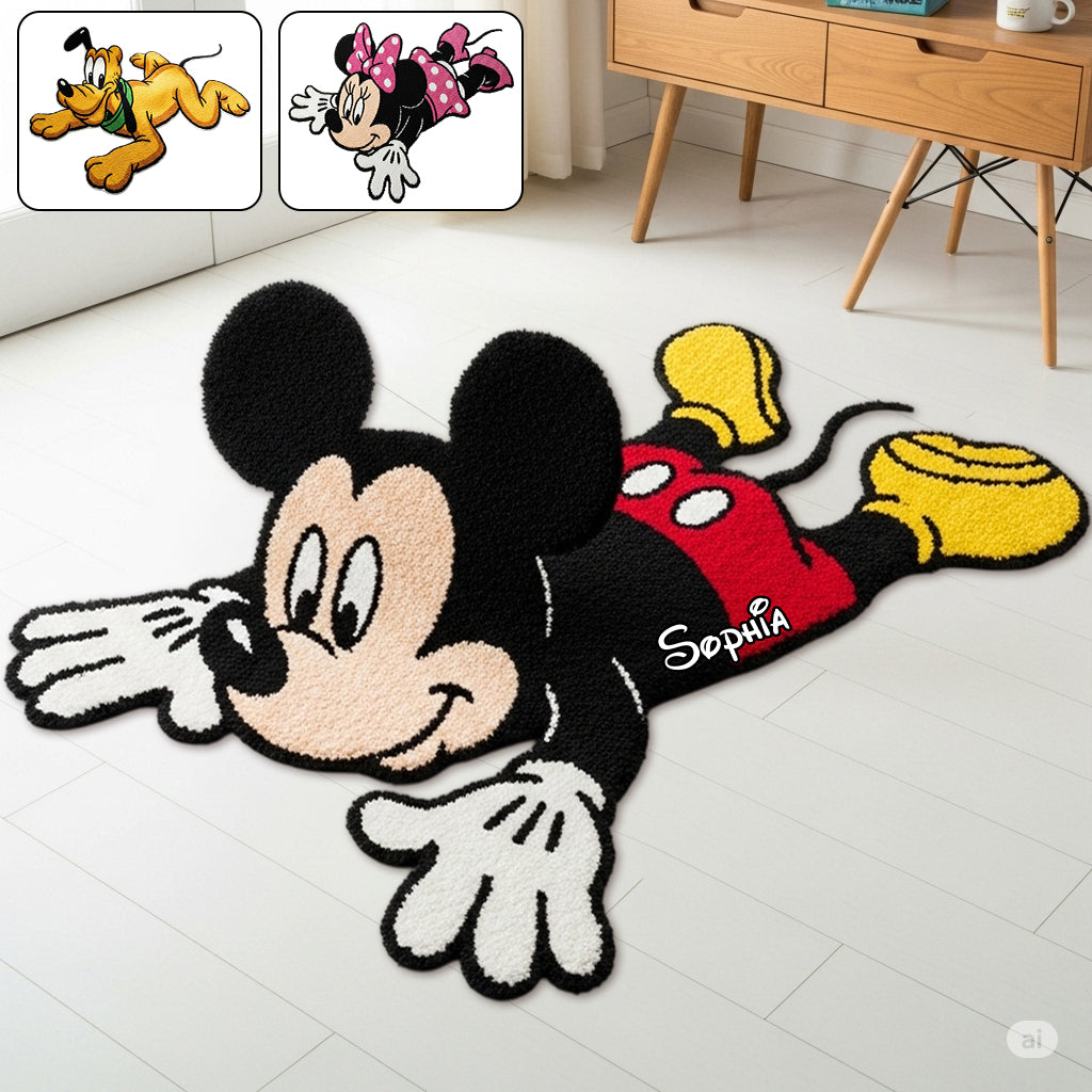 Cute Mouse - Personalized Mouse Shaped Doormat/ Rug