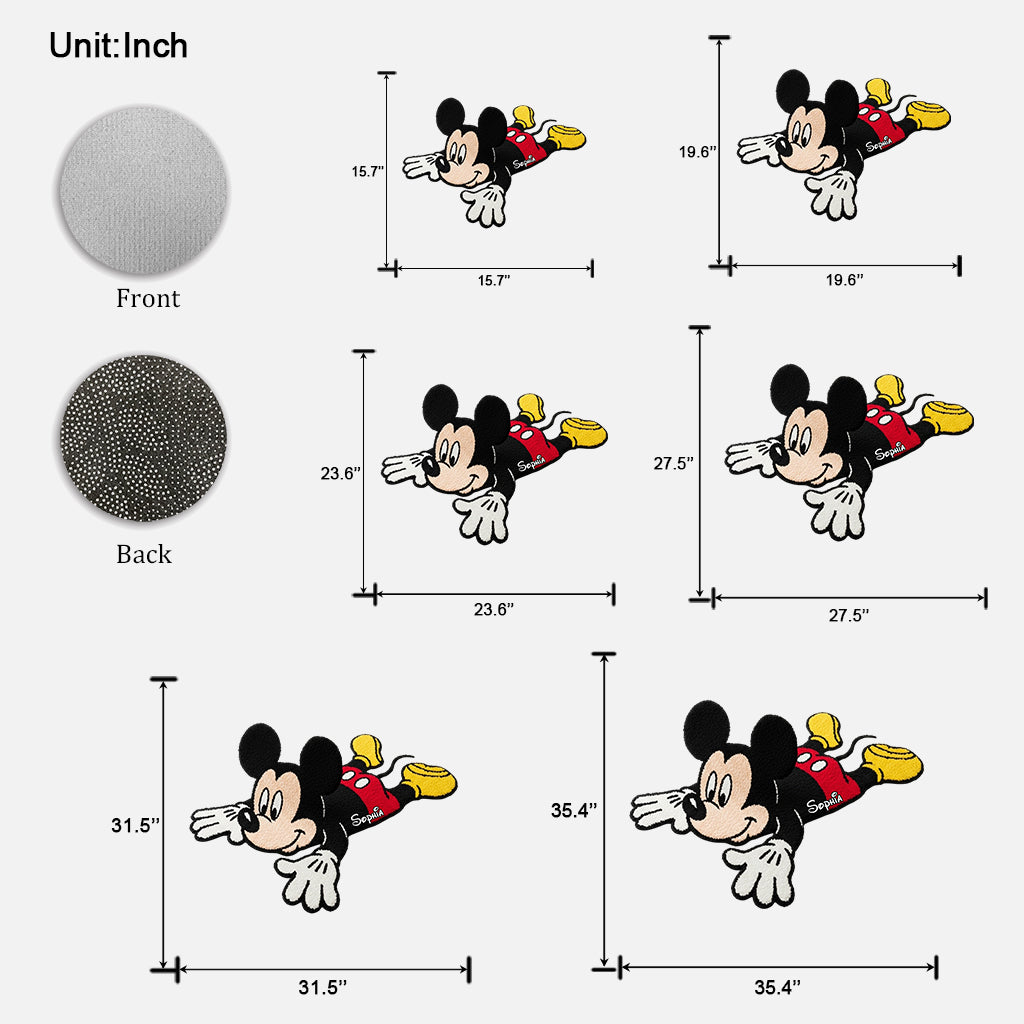 Cute Mouse - Personalized Mouse Shaped Doormat/ Rug