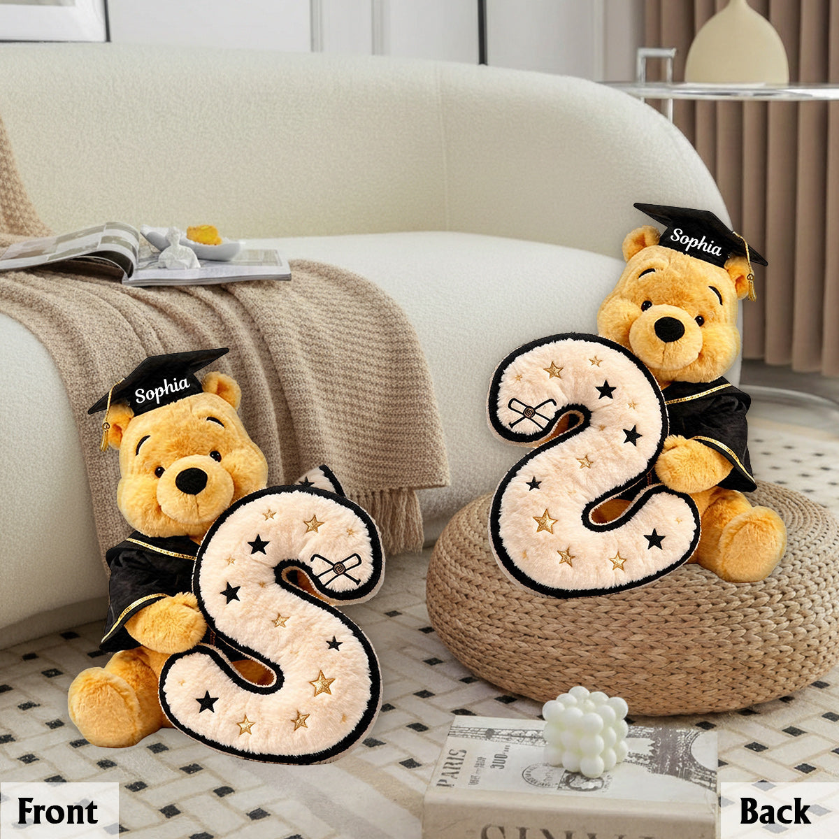 Congraduation - Personalized Graduation Premium Faux Fur Pillow
