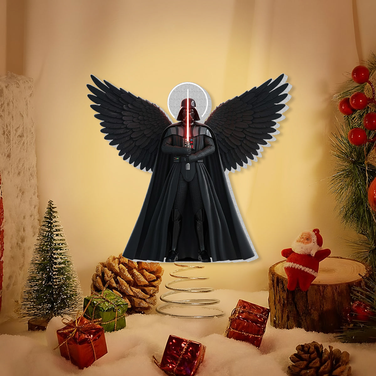 Merry Christmas - The Force LED Light Tree Topper