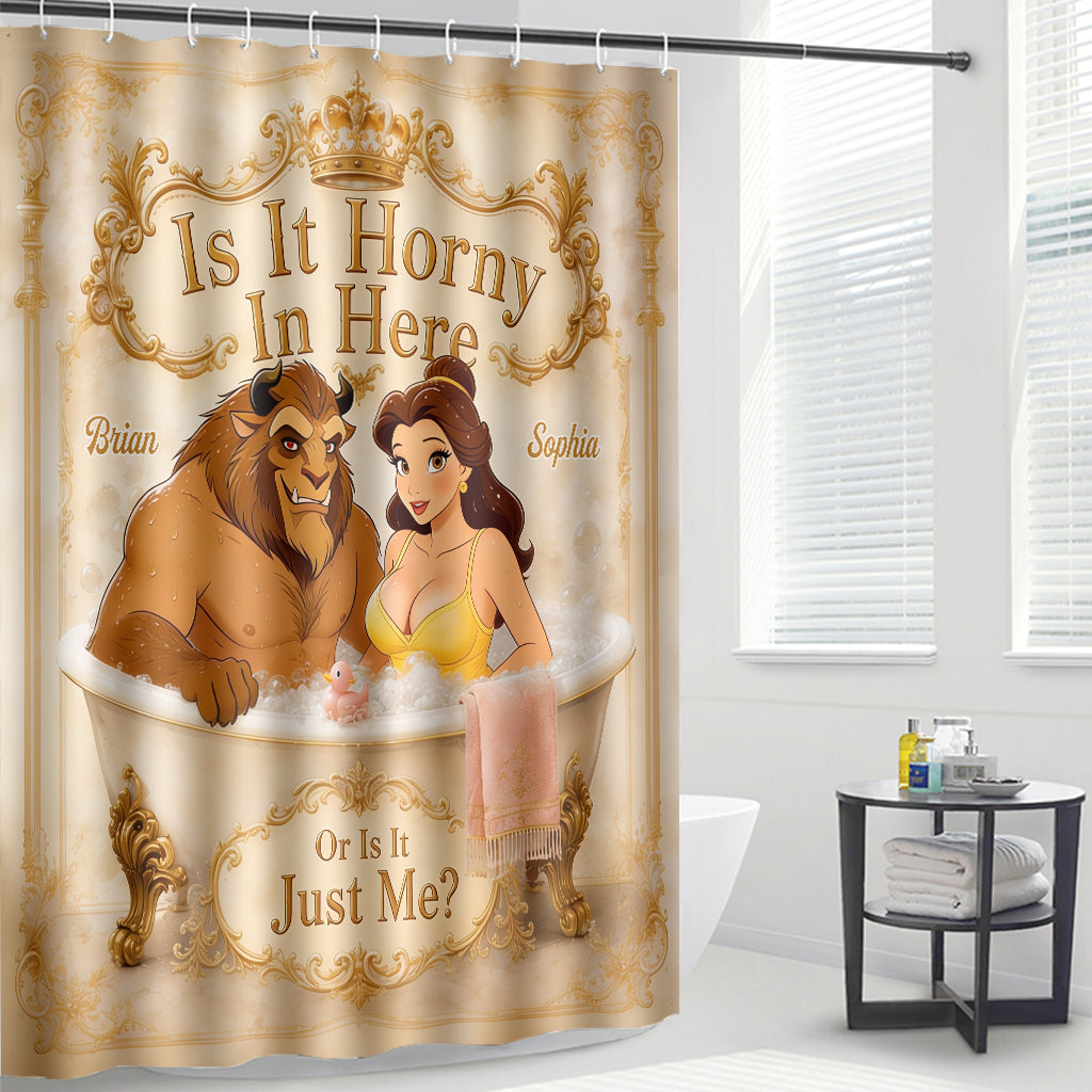 Beauty The Beast - Personalized Beauty And The Beast Shower Curtain