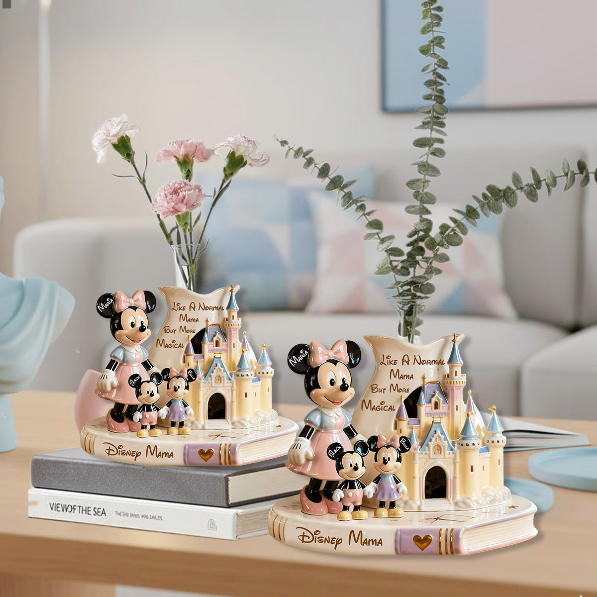 Magical Mom - Personalized Mouse Custom Shape Acrylic Flower Vase