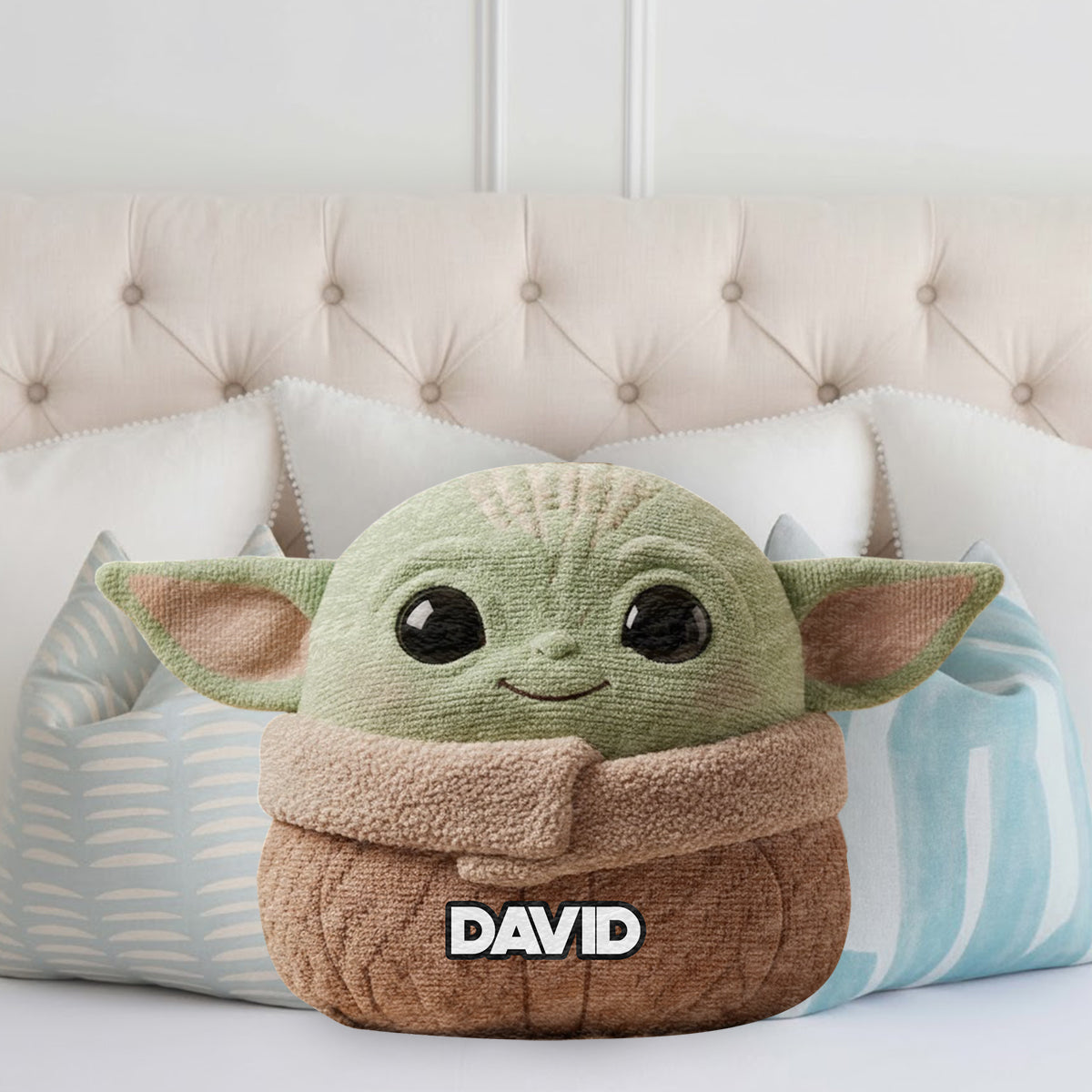 Joy Is The Way - Personalized The Force Faux Fur Shaped Pillow