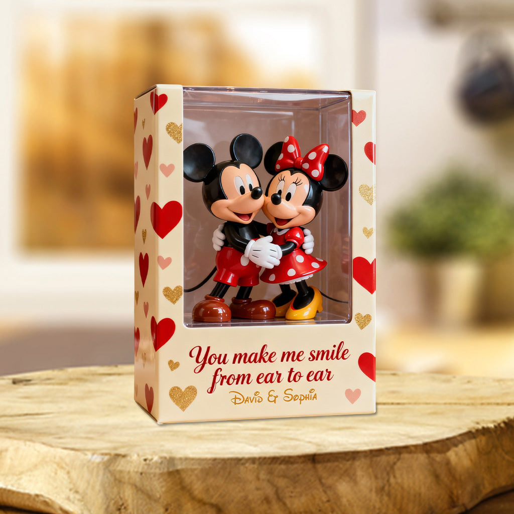 You Make Me Smile From Ear To Ear - Personalized Mouse Custom Shaped Acrylic Plaque