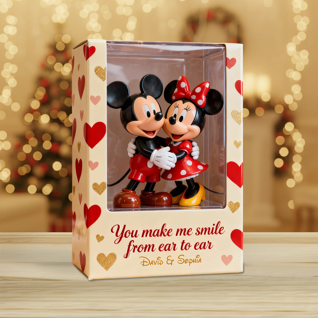 You Make Me Smile From Ear To Ear - Personalized Mouse Custom Shaped Acrylic Plaque