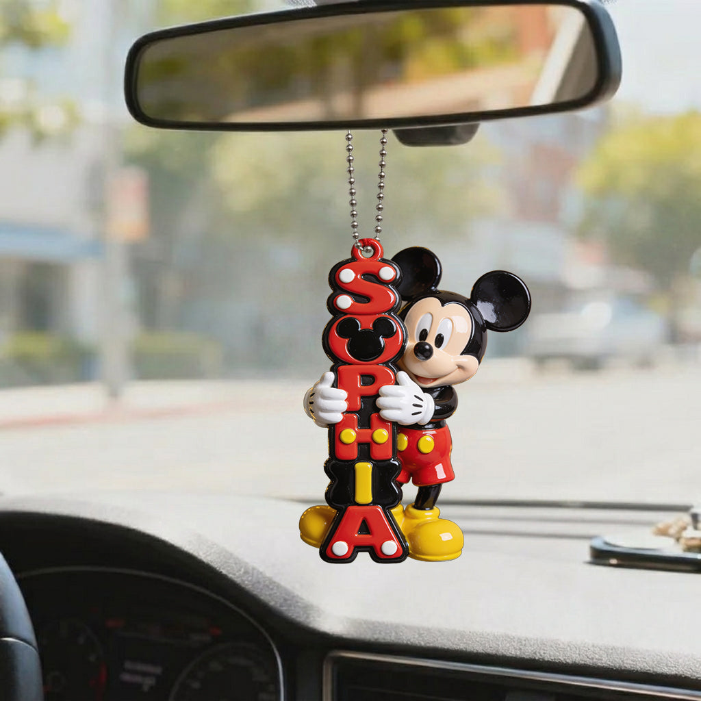 Magical Name Letter - Personalized Mouse Premium 3D Ornament