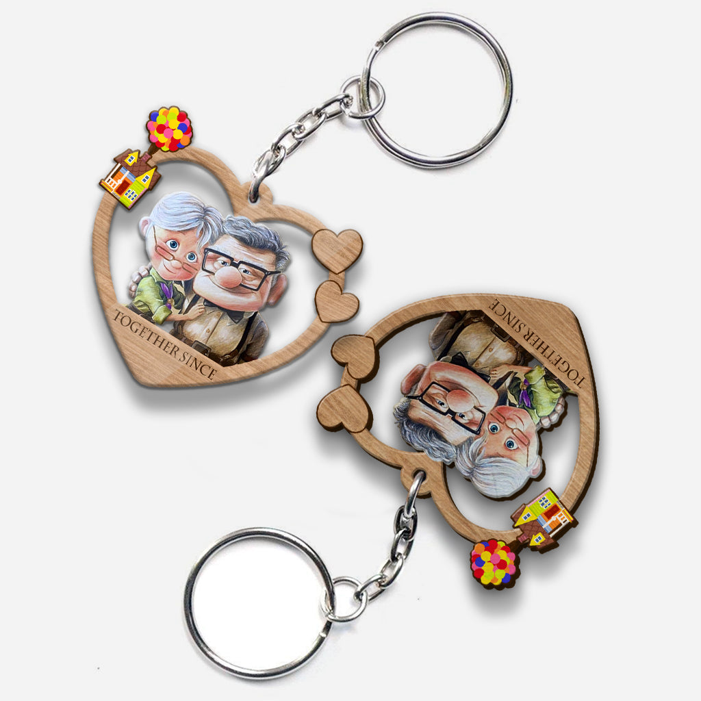 Together Since - Personalized Couple Keychain