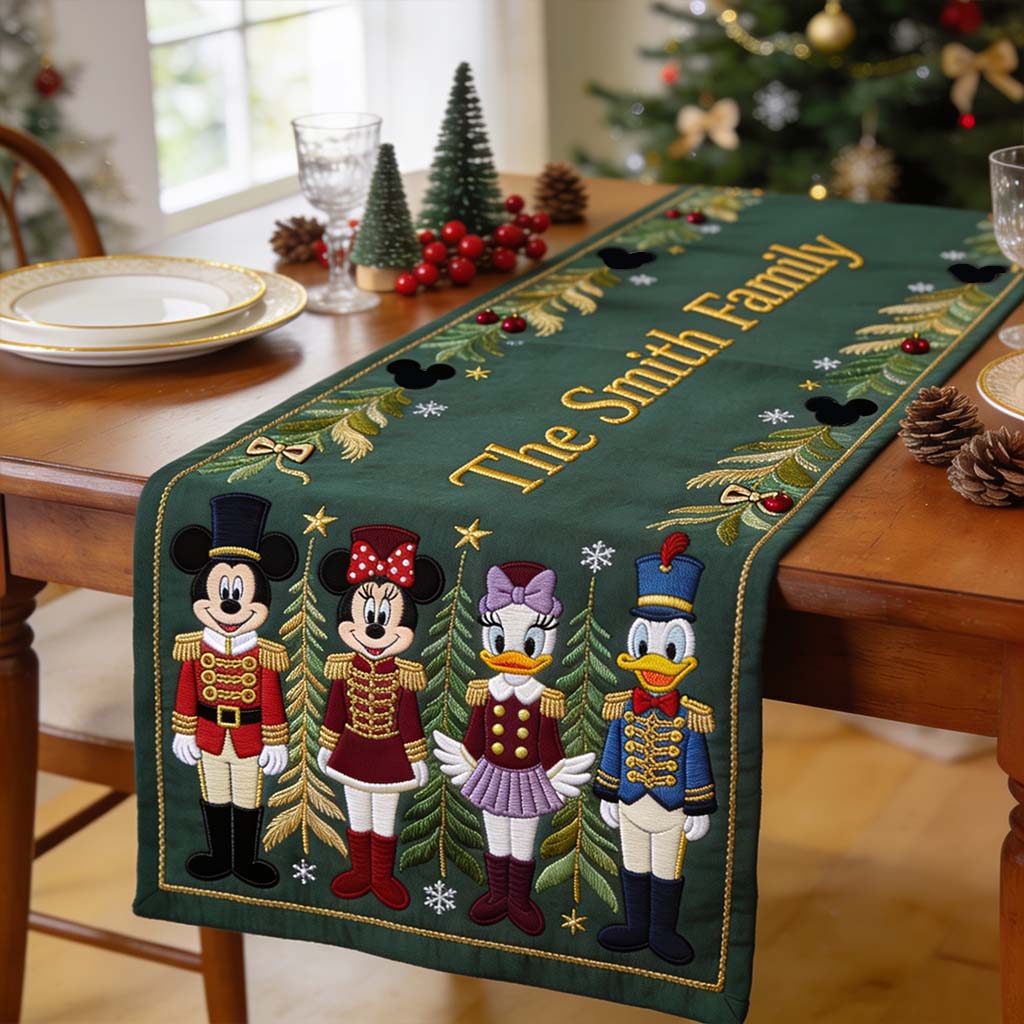 Merry Christmas - Personalized Mouse Table Runner