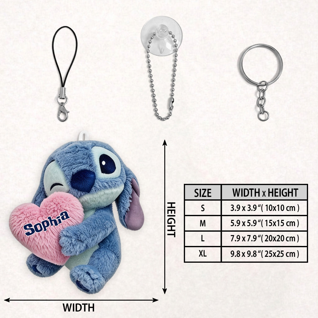 Ohana Means Family - Personalized Ohana Plush Keychain