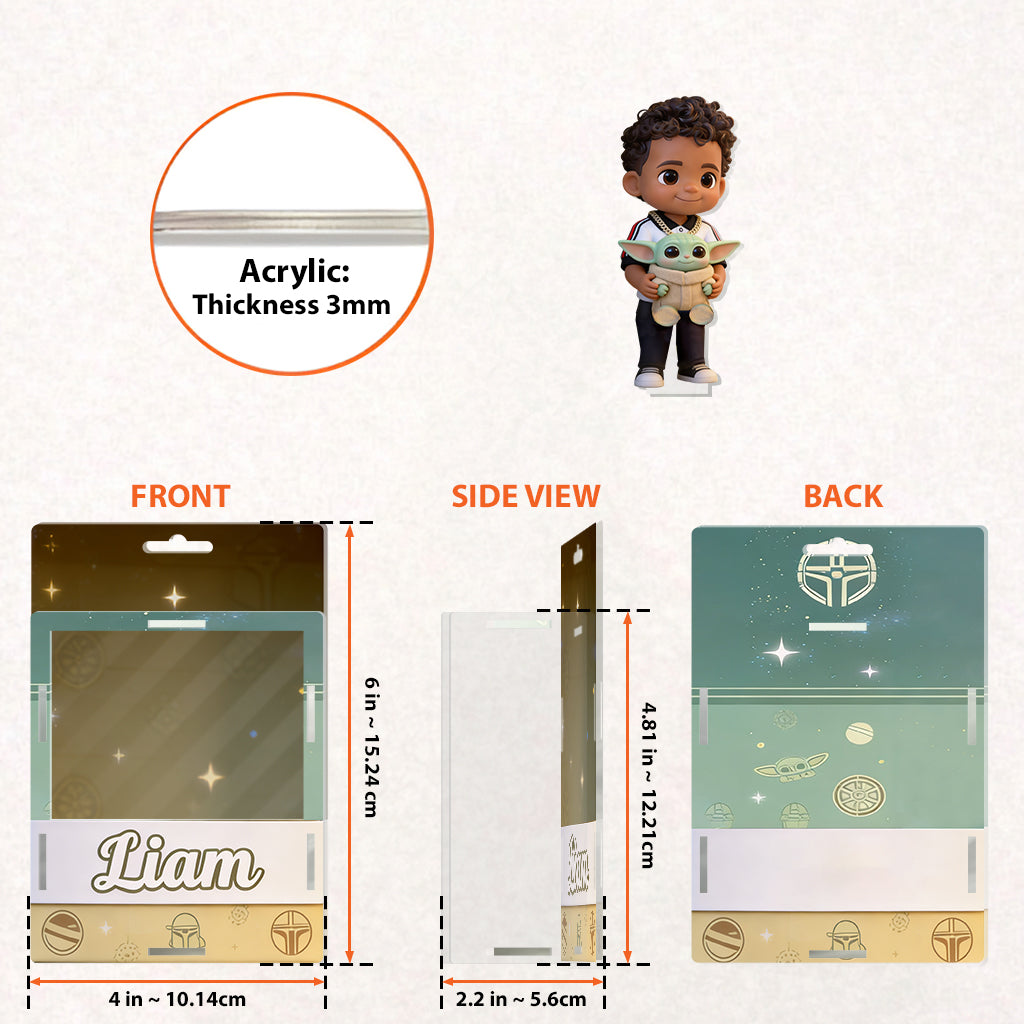 Cute Baby - Personalized The Force Acrylic Display Box