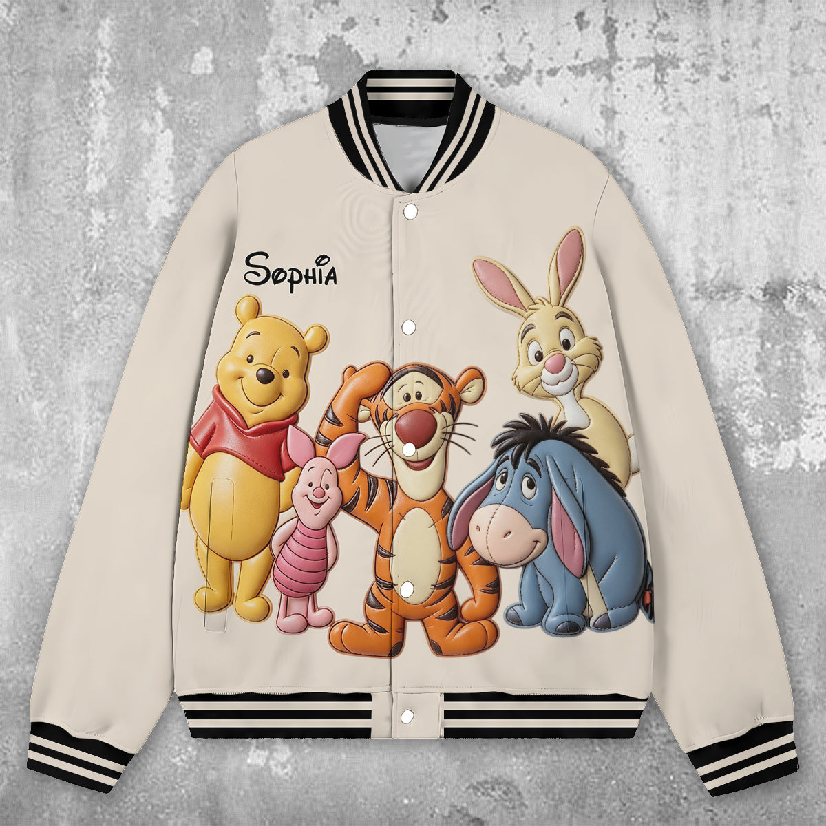 Friends - Personalized Yellow Bear Varsity Jacket
