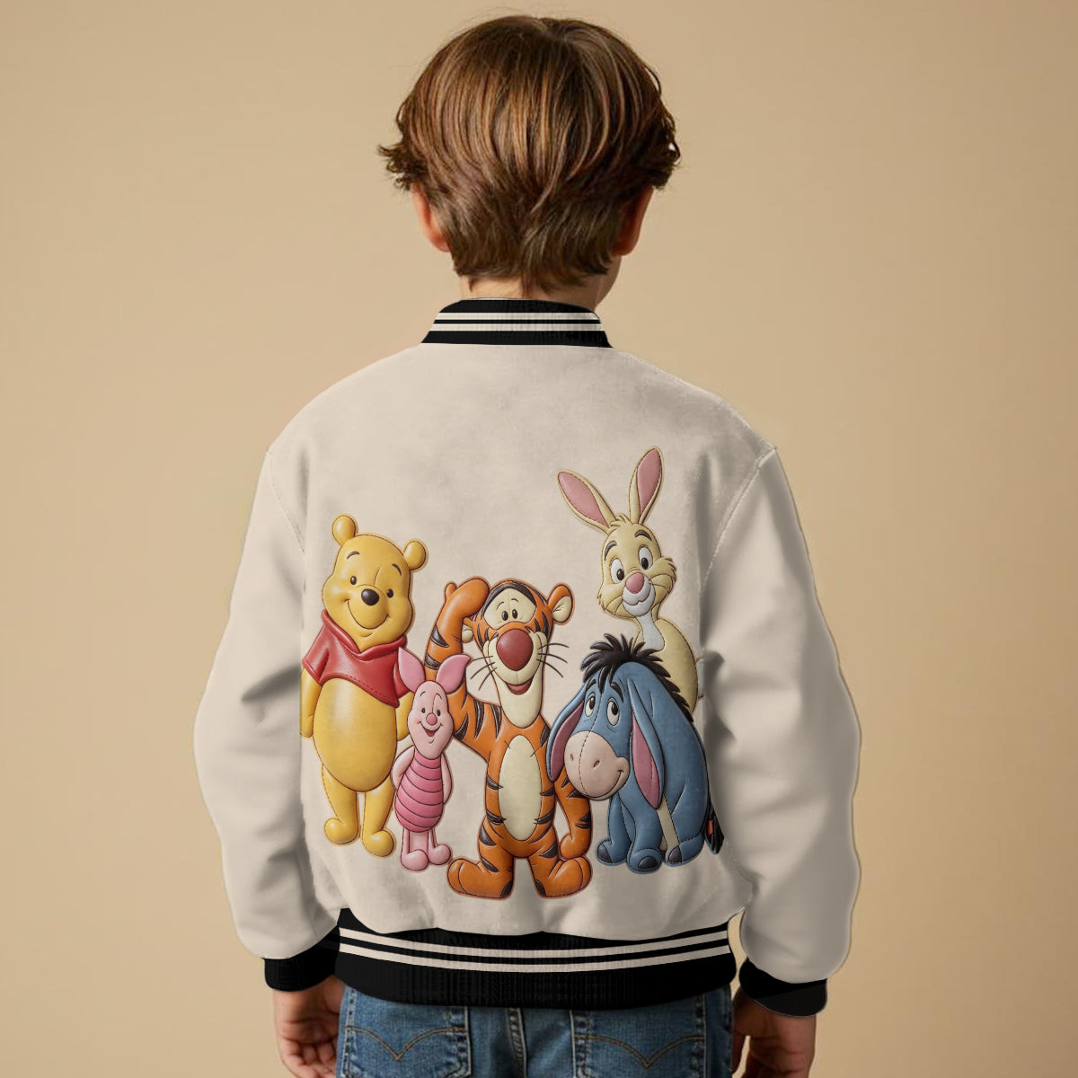 Friends - Personalized Yellow Bear Varsity Jacket