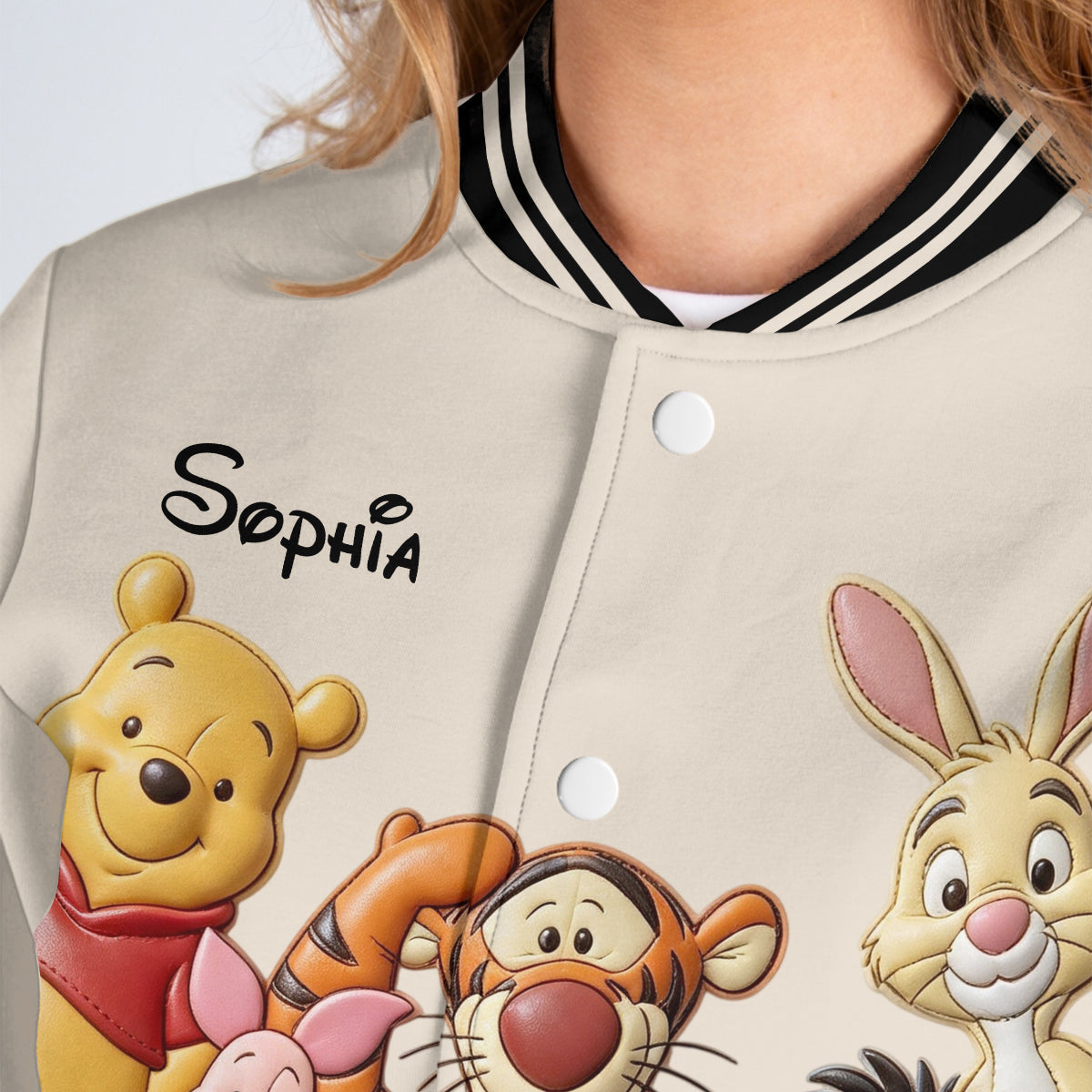Friends - Personalized Yellow Bear Varsity Jacket