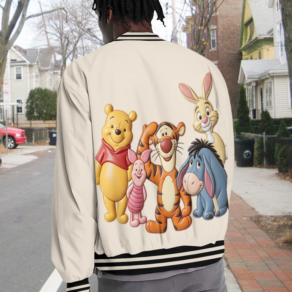 Friends - Personalized Yellow Bear Varsity Jacket