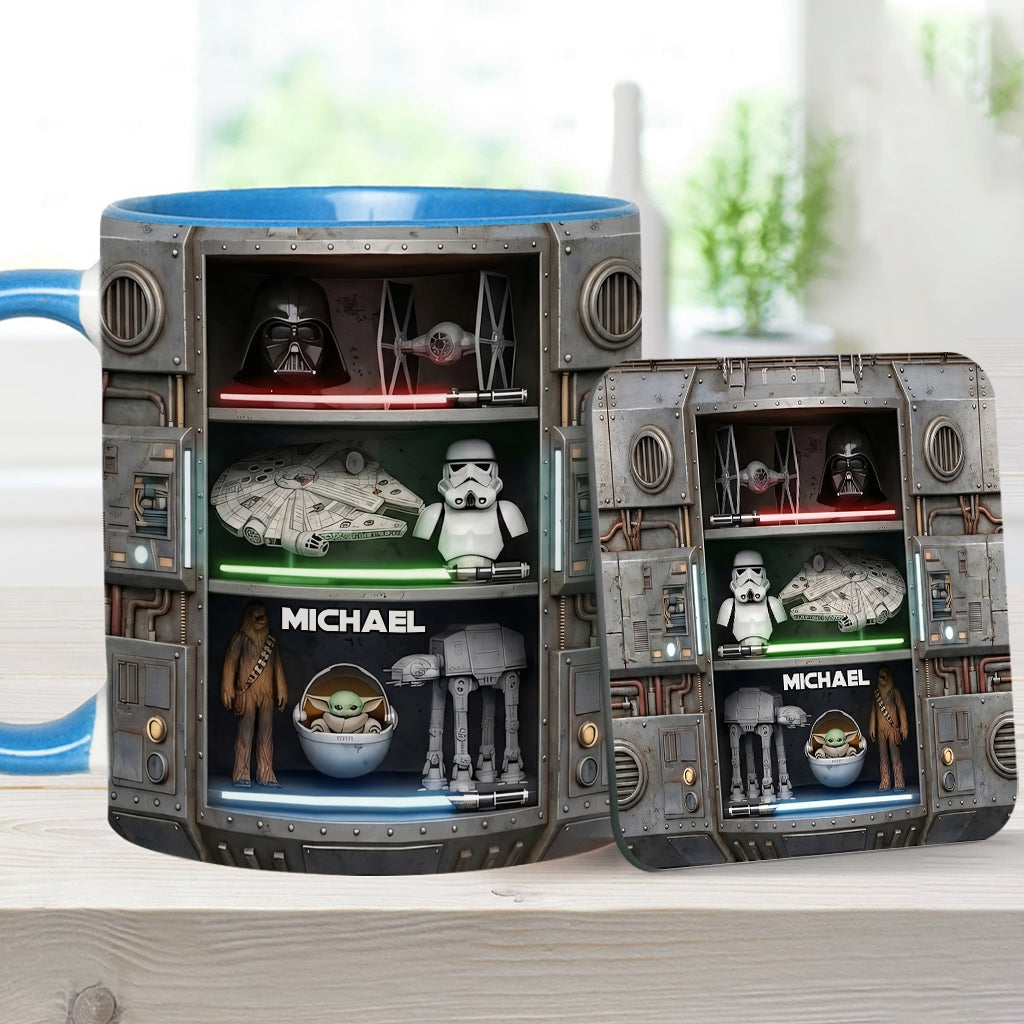 The Force - Personalized The Force Accent Mug & Coaster