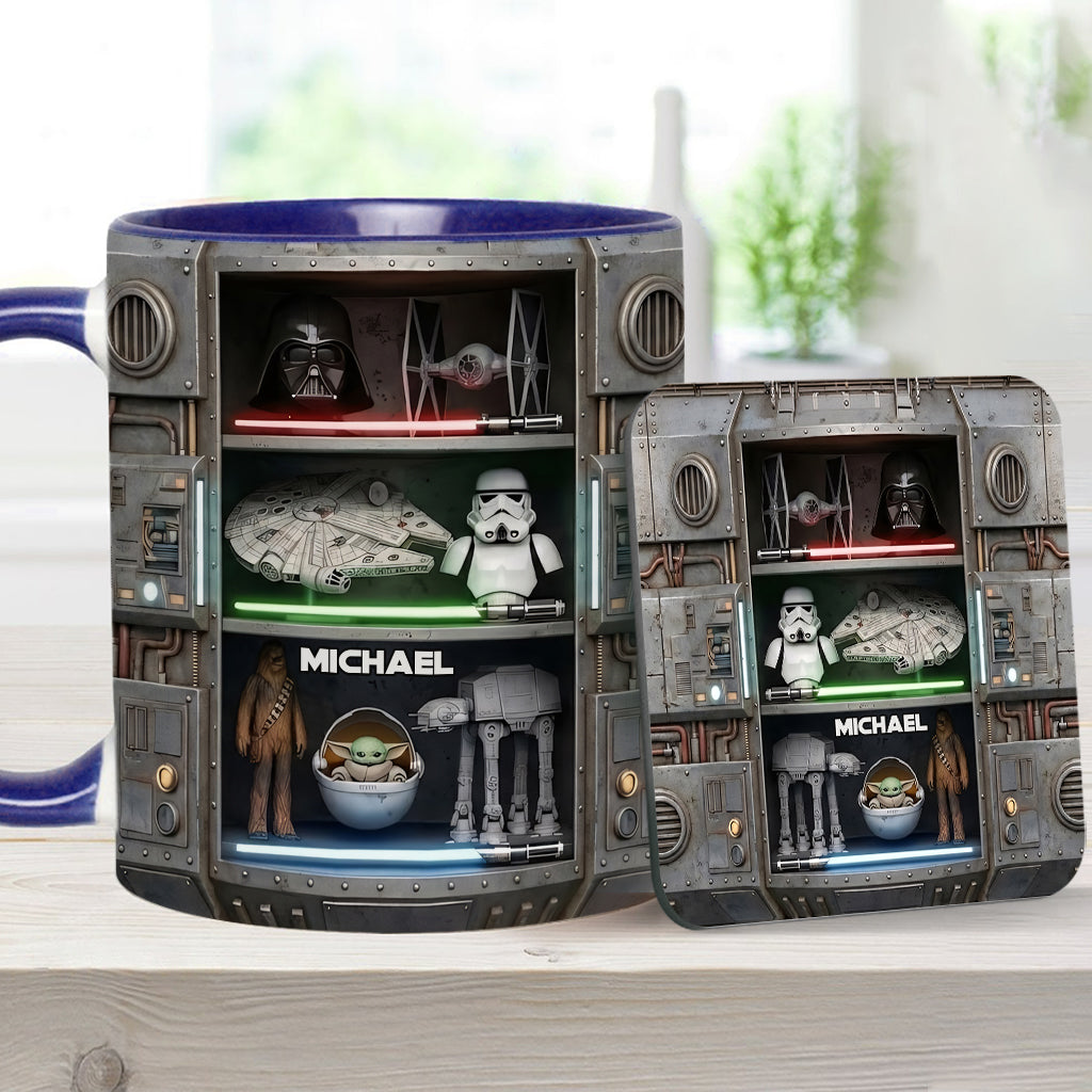 The Force - Personalized The Force Accent Mug & Coaster