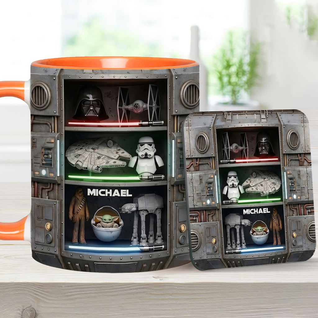 The Force - Personalized The Force Accent Mug & Coaster