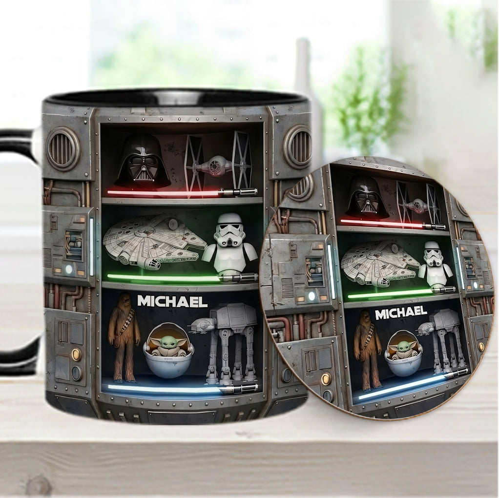 The Force - Personalized The Force Accent Mug & Coaster