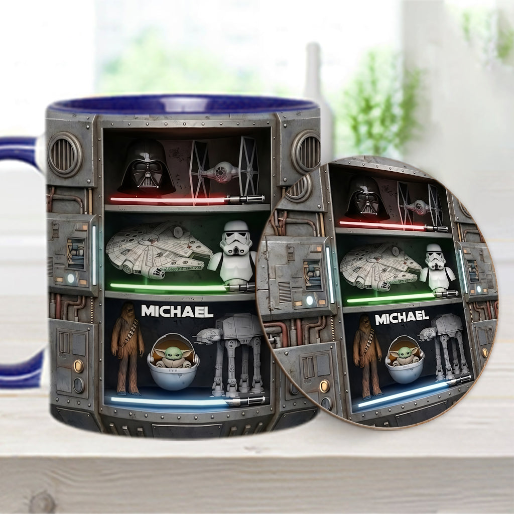 The Force - Personalized The Force Accent Mug & Coaster