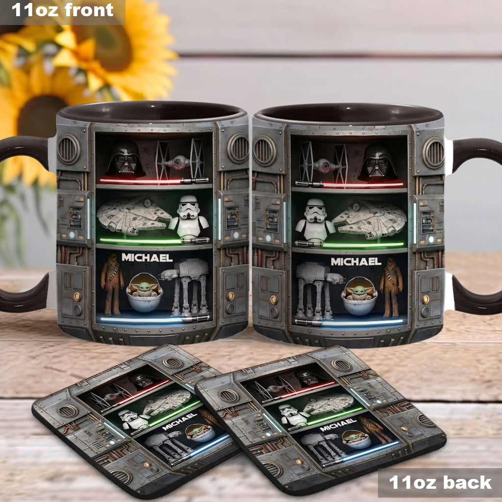 The Force - Personalized The Force Accent Mug & Coaster