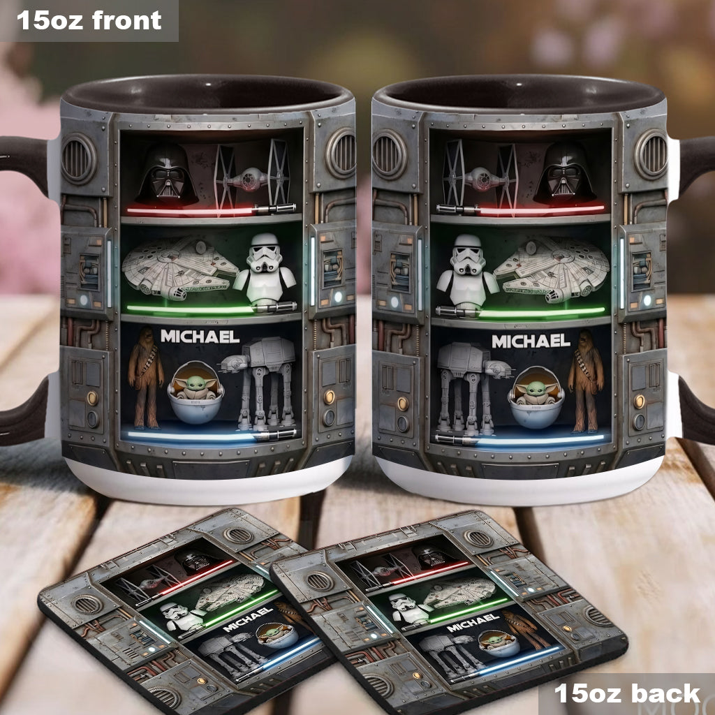 The Force - Personalized The Force Accent Mug & Coaster