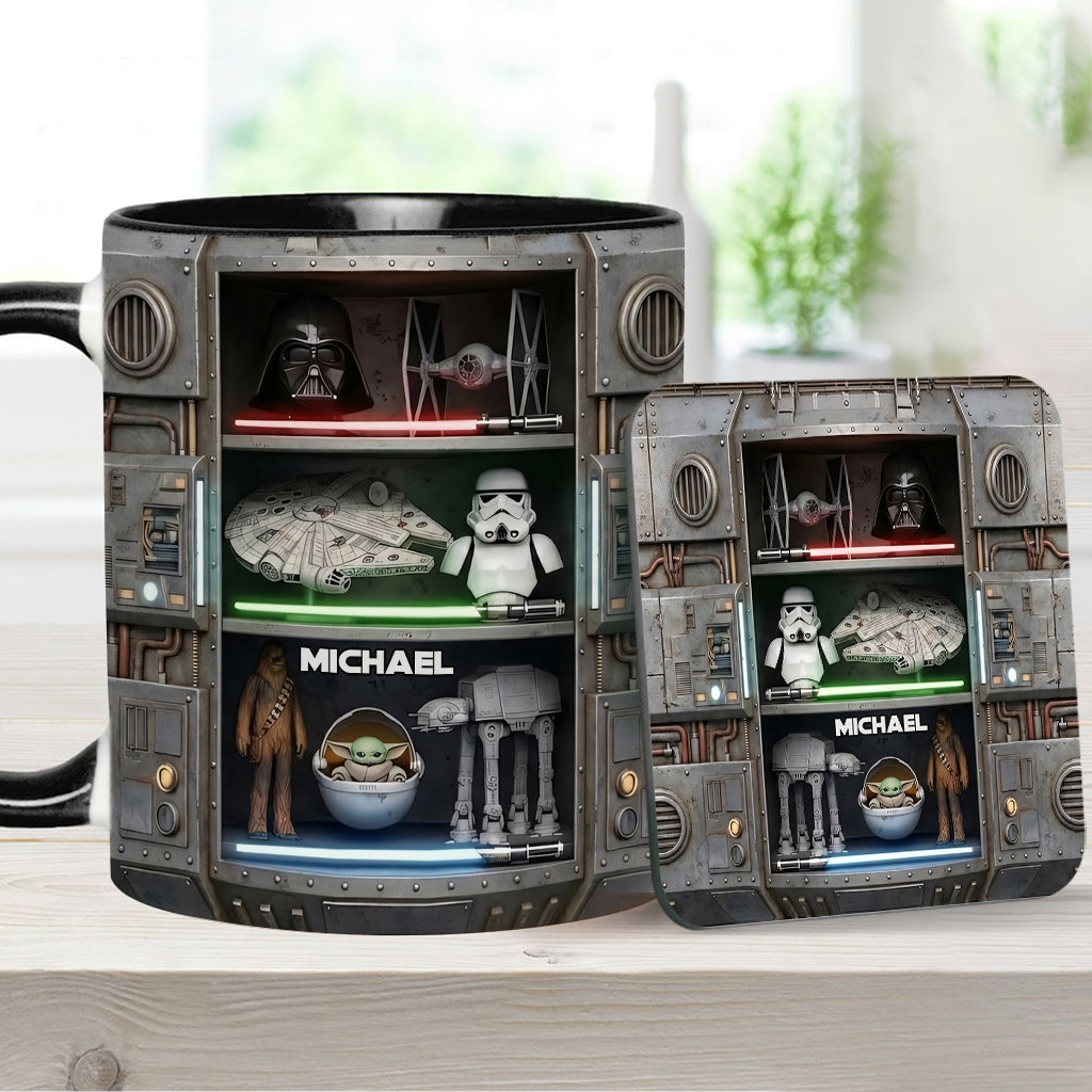 The Force - Personalized The Force Accent Mug & Coaster