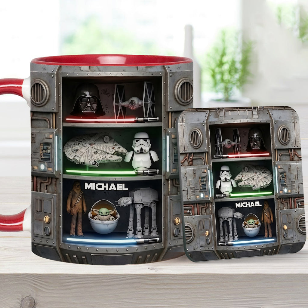 The Force - Personalized The Force Accent Mug & Coaster