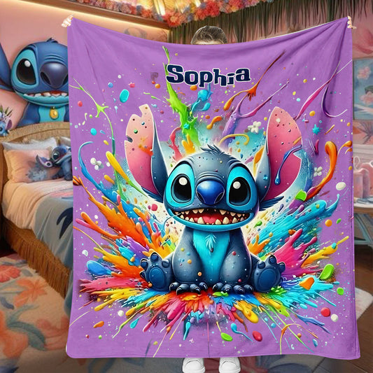 Colorful Ohana - Personalized Ohana Blanket