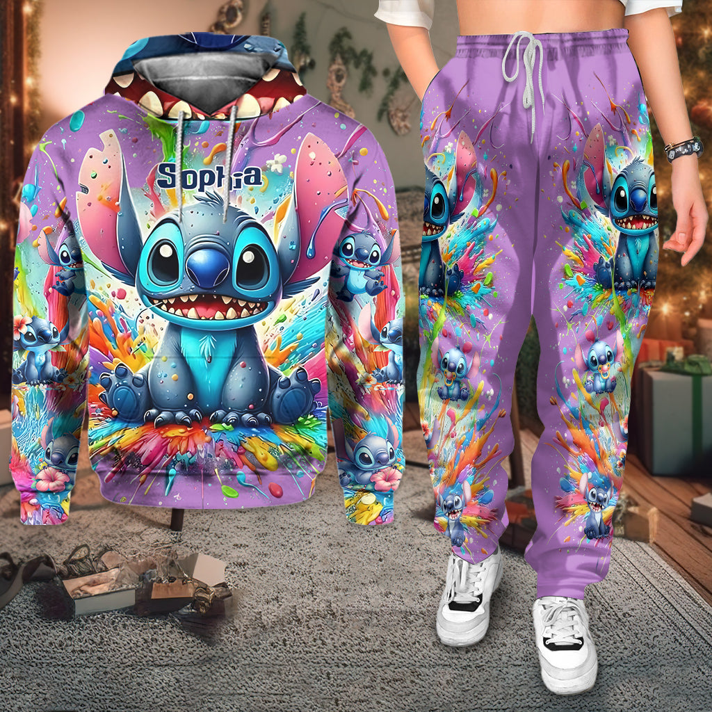 Colorful Ohana - Personalized Ohana Hoodie and Sweatpants