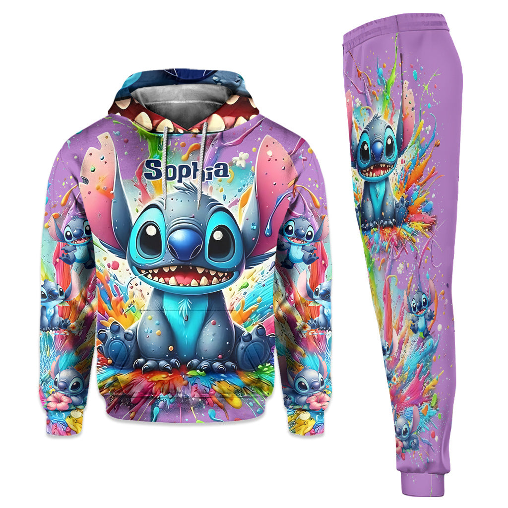 Colorful Ohana - Personalized Ohana Hoodie and Sweatpants