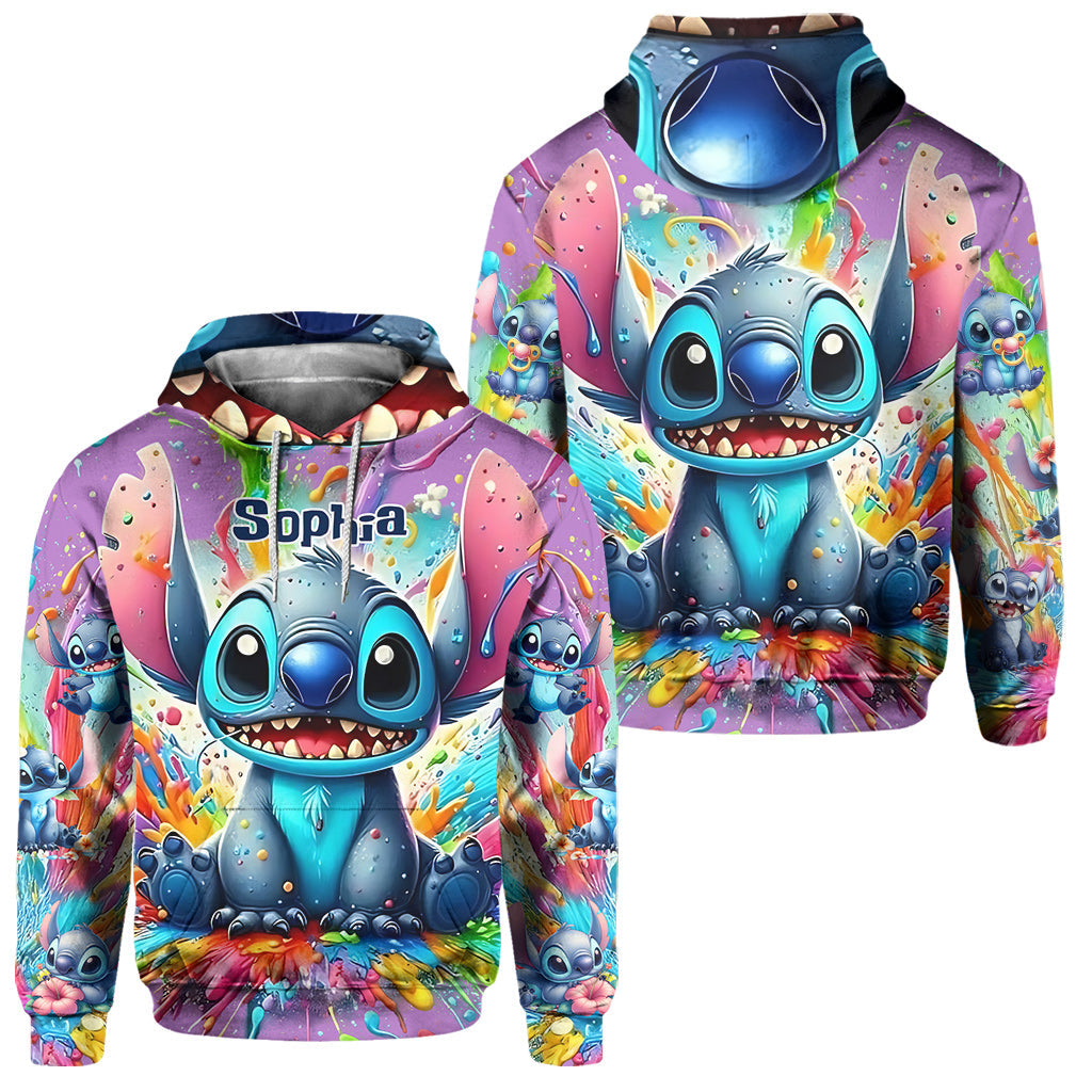 Colorful Ohana - Personalized Ohana Hoodie and Sweatpants
