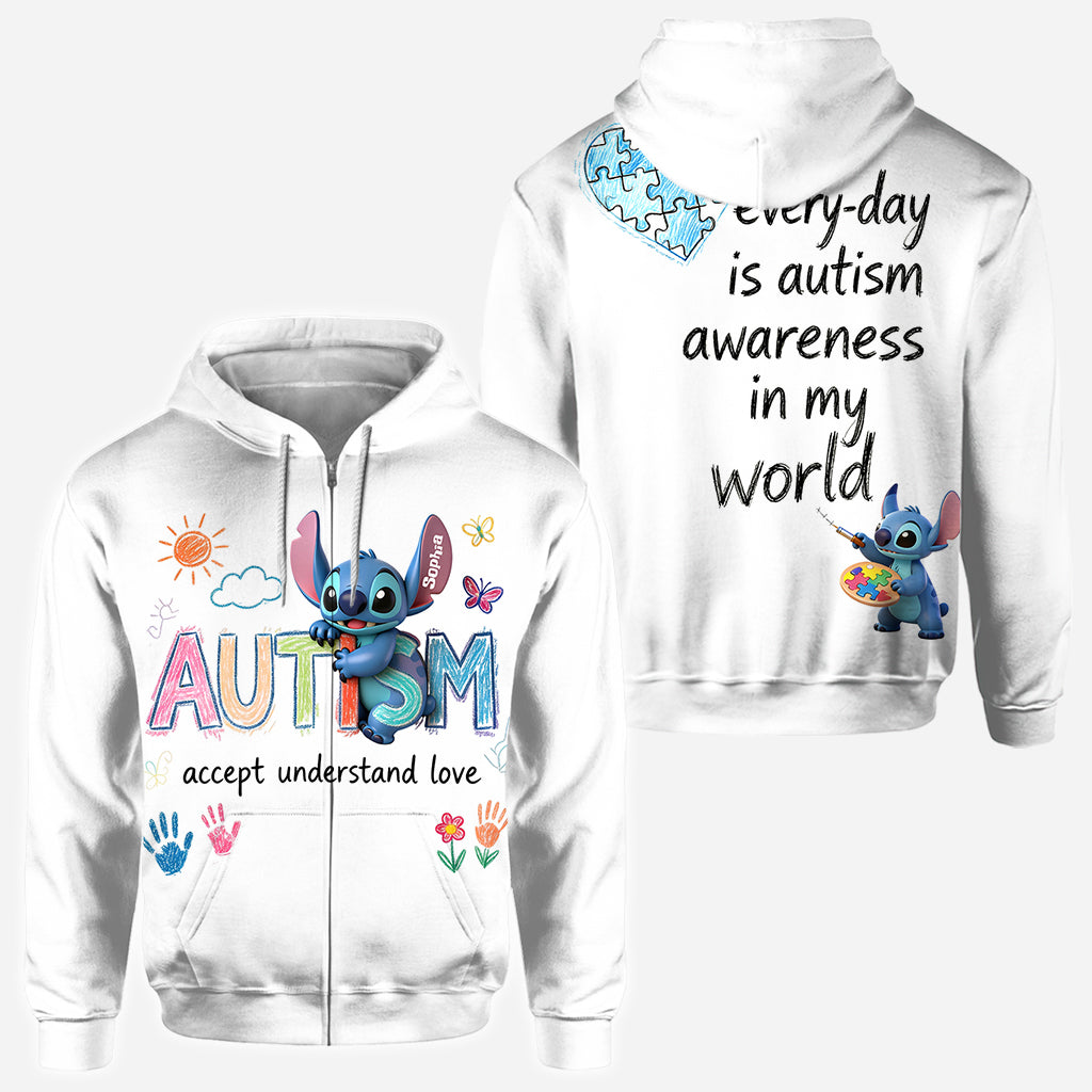 Accept Understand Love - Personalized Autism Awareness All Over Shirt