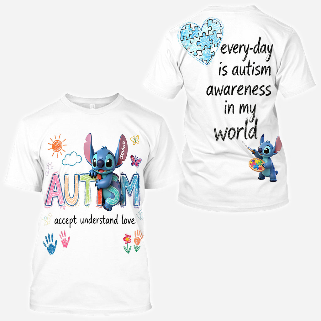 Accept Understand Love - Personalized Autism Awareness All Over Shirt