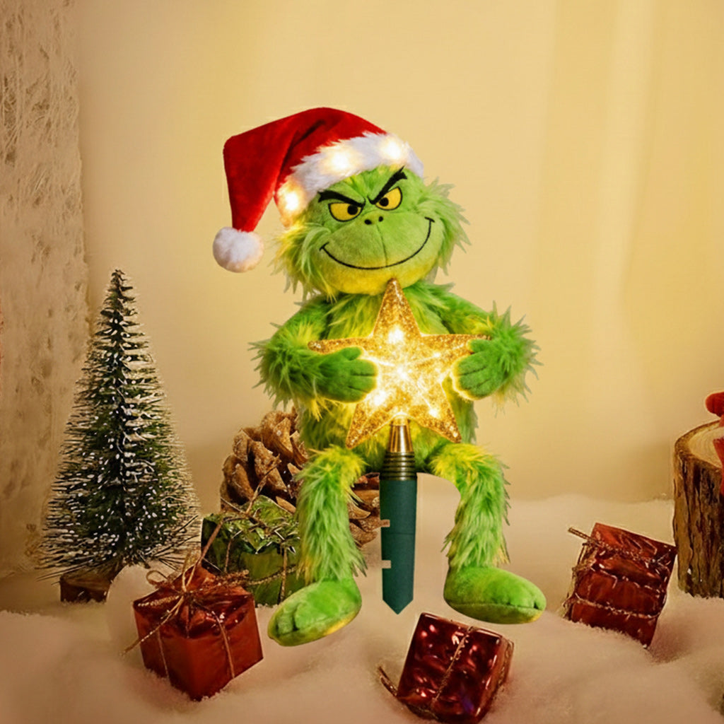 Merry Grinchmas - Stole Christmas LED Light Tree Topper