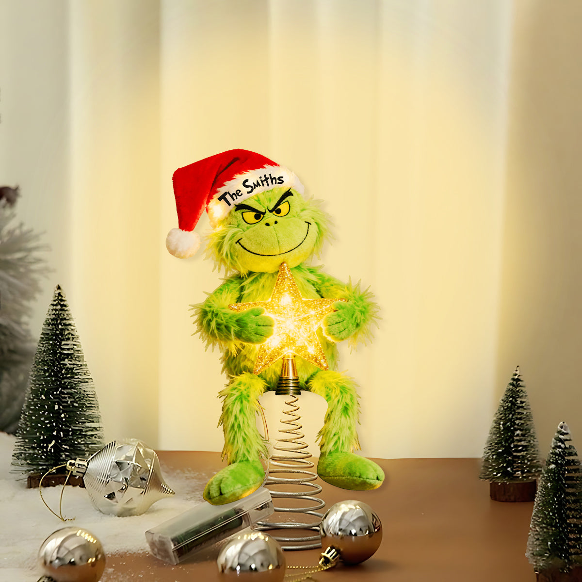 Merry Grinchmas - Stole Christmas LED Light Tree Topper