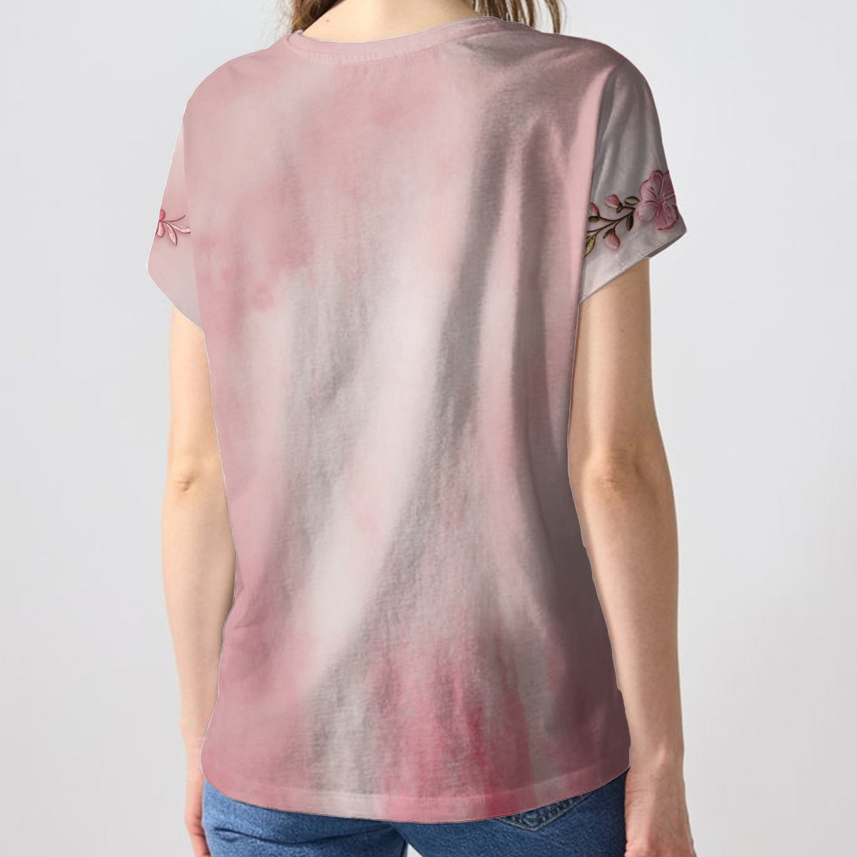 Stronger Than Ever - Personalized Breast cancer Fully Printed V-Neck T-Shirt