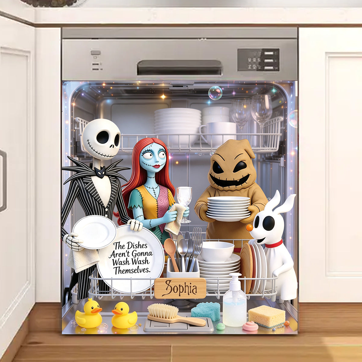 The Dishes Aren't Gonna Wash Themselves - Personalized Nightmare Dishwasher Cover