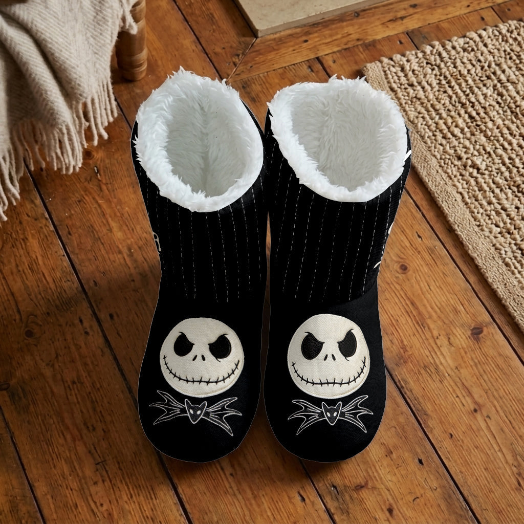 Nightmare - Personalized Nightmare Faux Fur Boot Slippers