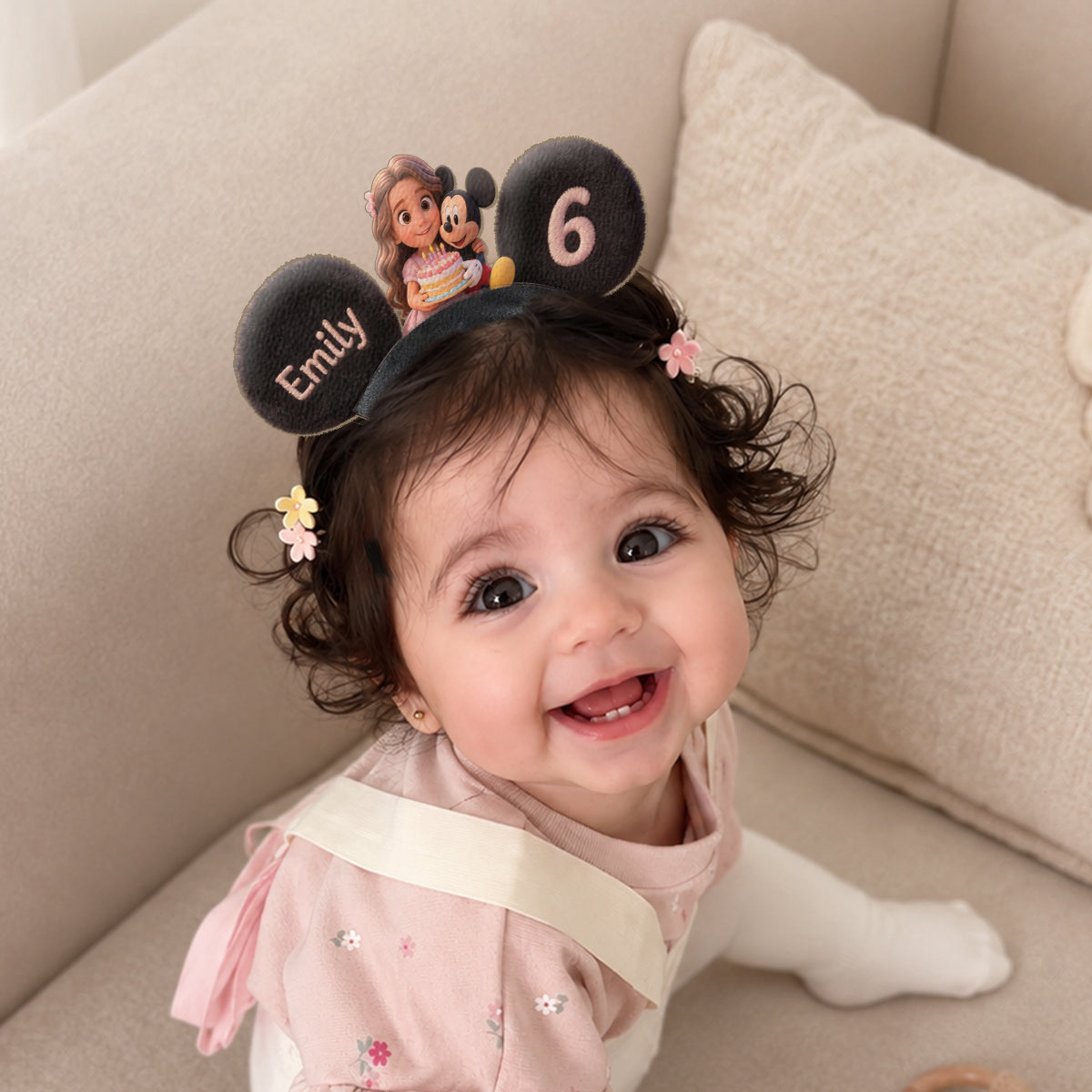 Custom Any Photo Birthday Gift - Personalized Kid Shaped Leather Headband