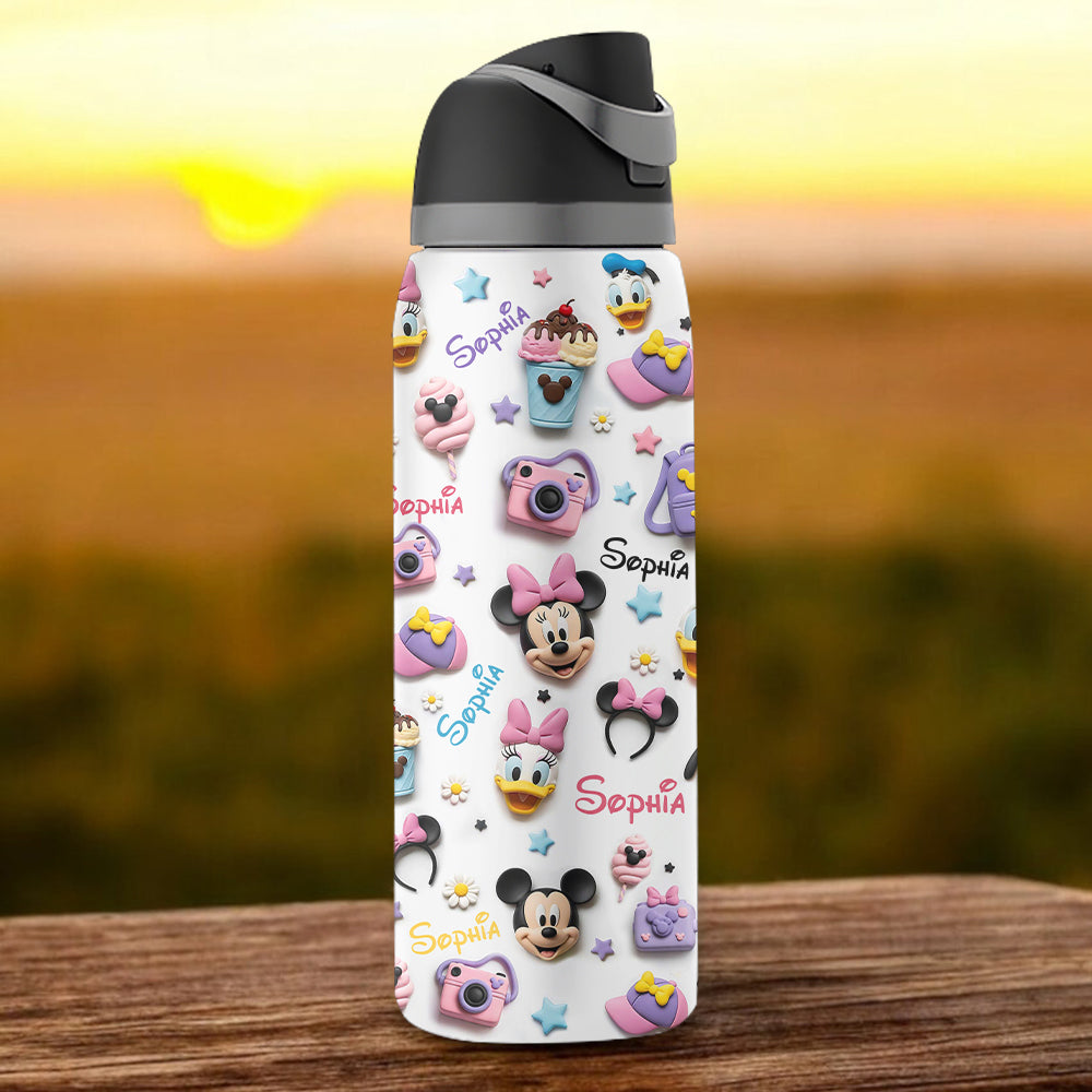 Magical World - Personalized Mouse 2-In-1 Spout Water Bottle
